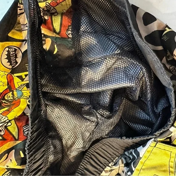 Batman Comic Print Sz 2XL‎ Swim Trunks Men - Picture 8 of 8